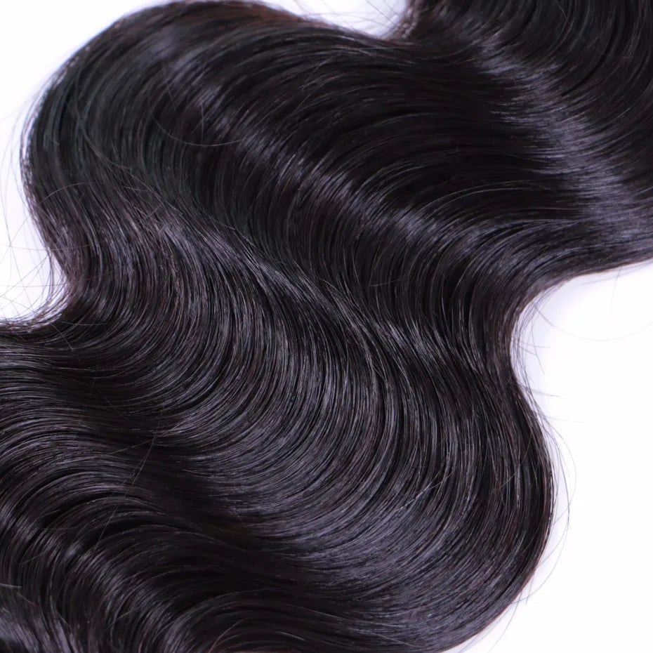 Ela's Essentials Unprocessed Raw Virgin Hair Body Wave Natural Color 12-30 Inches