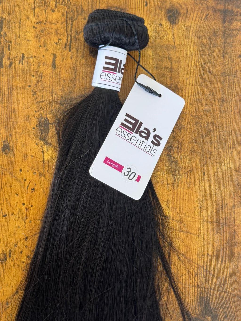 Ela's Essentials 100% Unprocessed Raw Hair Straight Bundles Extensions 8-30 inches