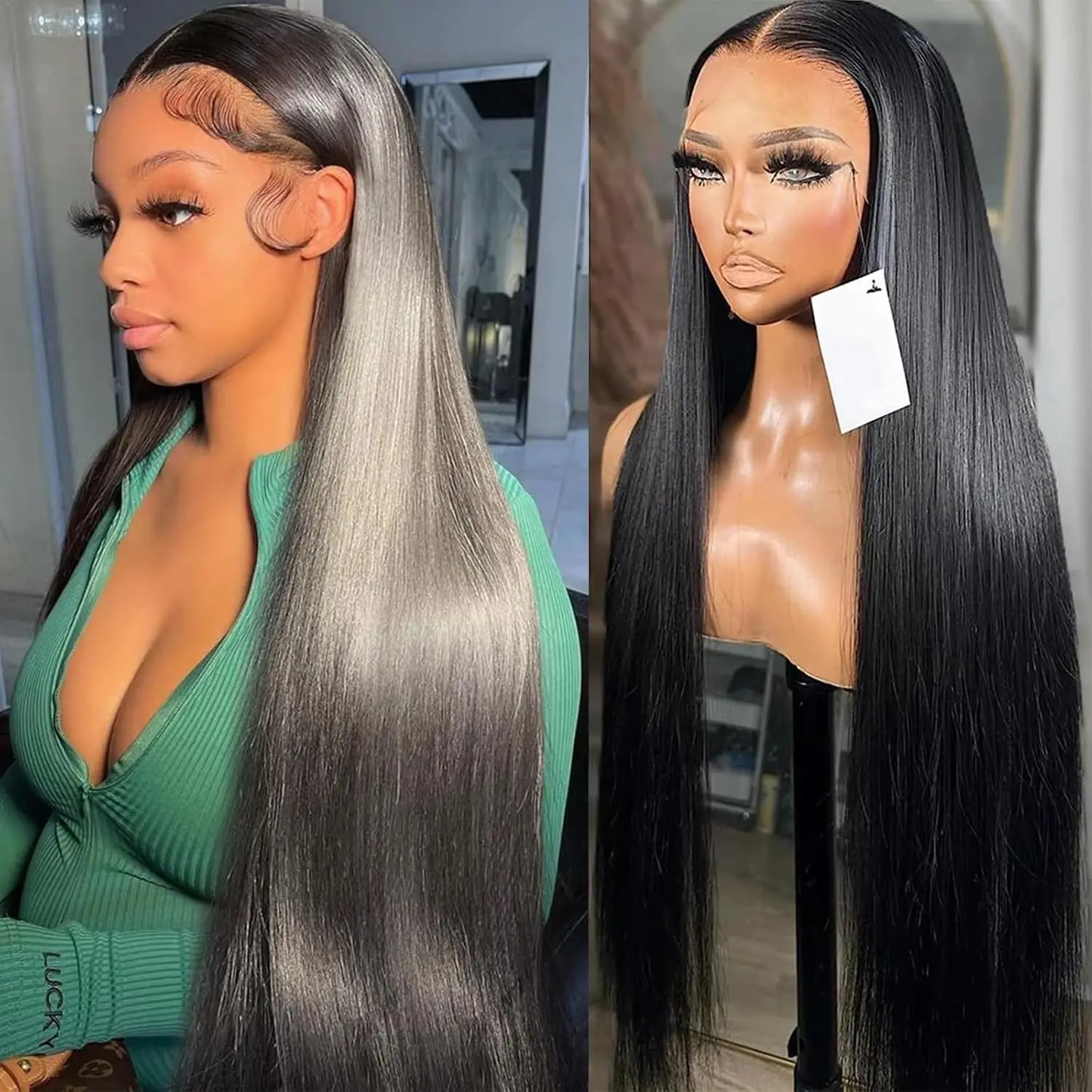 Ela's Essentials HD 13x6 straight Frontal Wig 200% Density